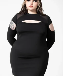 Ladies Killstar Cosmic Shift Long Sleeve Dress 14 Ladies Killstar Cosmic Shift Long Sleeve Dress