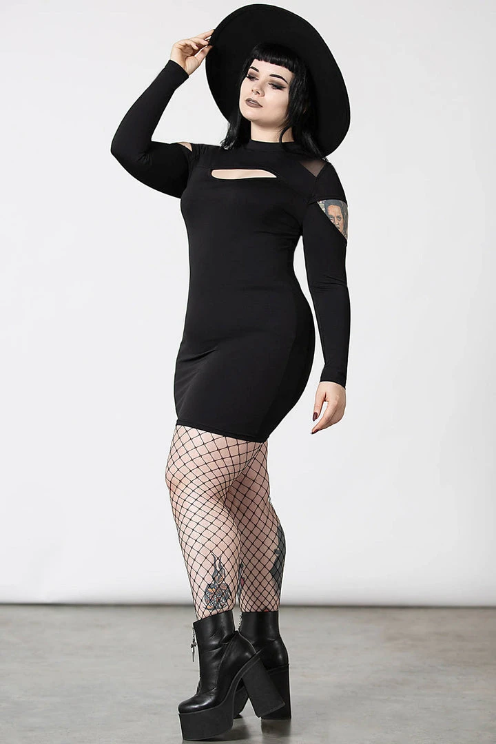 Ladies Killstar Cosmic Shift Long Sleeve Dress 4 Ladies Killstar Cosmic Shift Long Sleeve Dress
