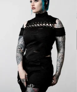 Killstar Crash Curse Crop Top Ladies