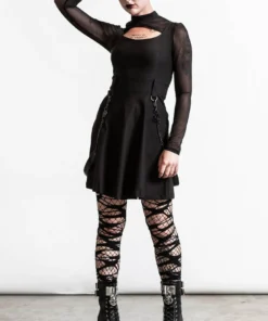 Killstar Crash Skater Dress Black