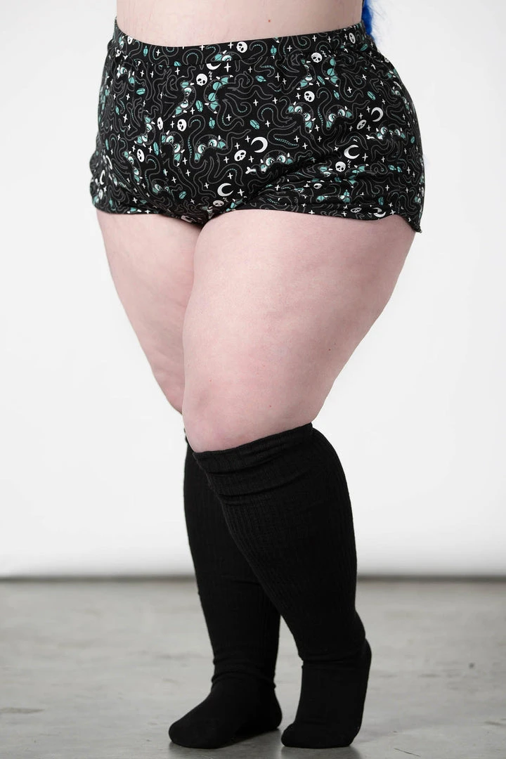 Ladies Killstar Cthulhu Shorts 7 Ladies Killstar Cthulhu Shorts