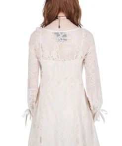 Killstar Cybele Lace Dress Ivory Ladies 7 Killstar Cybele Lace Dress Ivory Ladies