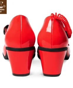 Ladies Hot Chocolate Design Mid Heels Call Me Mary Jane Pump