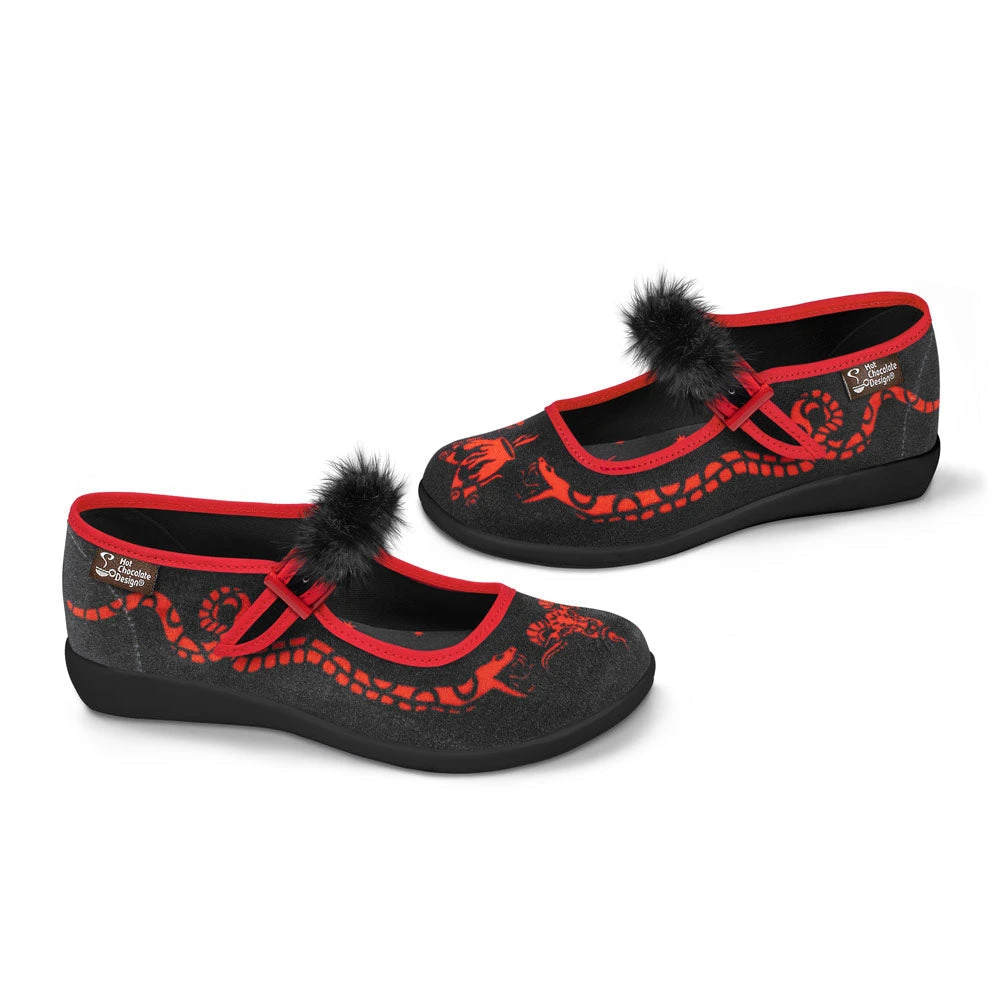 Ladies Hot Chocolate Design Chocolaticas Salem 2 Women's Mary Jane Flat 4 Ladies Hot Chocolate Design Chocolaticas Salem 2 Women's Mary Jane Flat