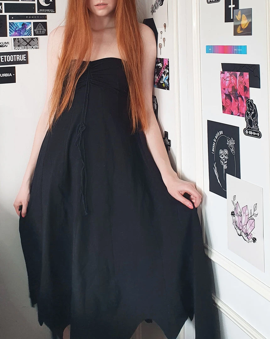 Necessary Evil Camazotz Bats Wing Effect Maxi Dress Ladies 8 Necessary Evil Camazotz Bats Wing Effect Maxi Dress Ladies