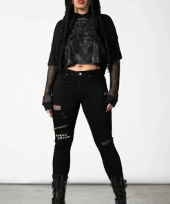 Ladies Killstar Dark Forces Crop Hoodie 11 Ladies Killstar Dark Forces Crop Hoodie