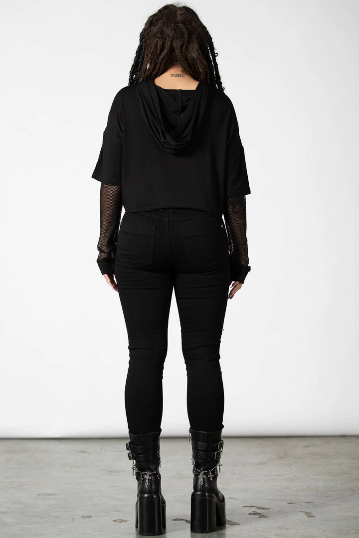 Ladies Killstar Dark Forces Crop Hoodie 6 Ladies Killstar Dark Forces Crop Hoodie