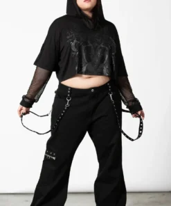 Ladies Killstar Dark Forces Crop Hoodie 14 Ladies Killstar Dark Forces Crop Hoodie