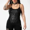 Killstar Dark Forces Strappy Vest Ladies 2 Killstar Dark Forces Strappy Vest Ladies