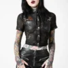 Ladies Killstar Dark Halo Crop Shirt 1 Ladies Killstar Dark Halo Crop Shirt