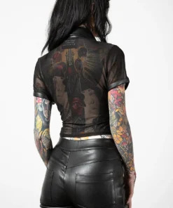 Ladies Killstar Dark Halo Crop Shirt