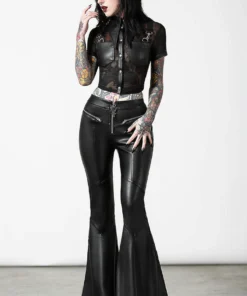 Ladies Killstar Dark Halo Crop Shirt 8 Ladies Killstar Dark Halo Crop Shirt