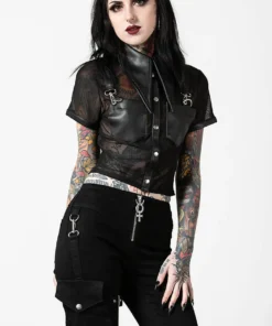 Ladies Killstar Dark Halo Crop Shirt 9 Ladies Killstar Dark Halo Crop Shirt