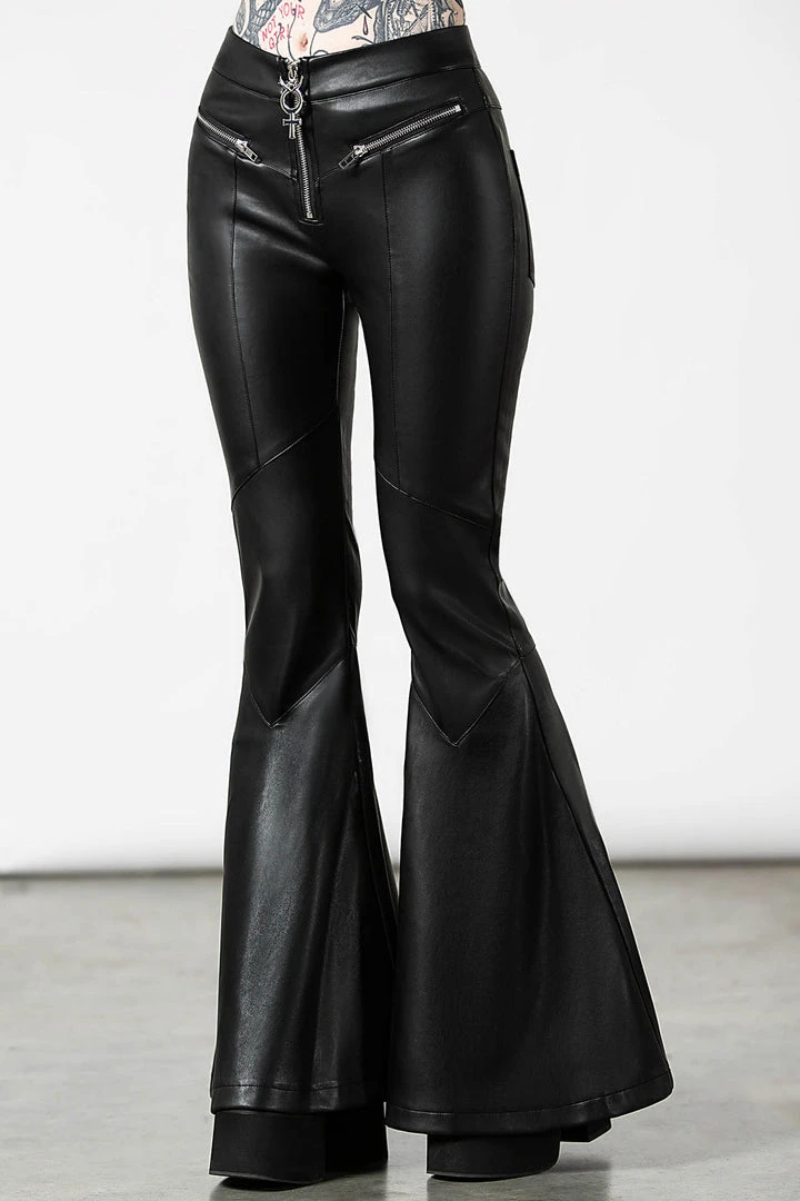 Killstar Dark Nebula Flared Trousers Ladies 5 Killstar Dark Nebula Flared Trousers Ladies