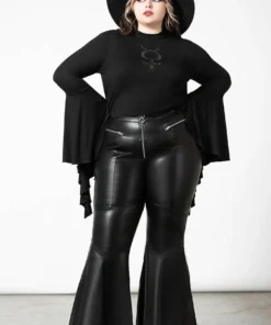 Killstar Dark Nebula Flared Trousers Ladies 22 Killstar Dark Nebula Flared Trousers Ladies