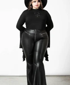 Killstar Dark Nebula Flared Trousers Ladies 23 Killstar Dark Nebula Flared Trousers Ladies