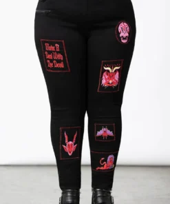 Killstar Dealer Patched Jeans Ladies 14 Killstar Dealer Patched Jeans Ladies