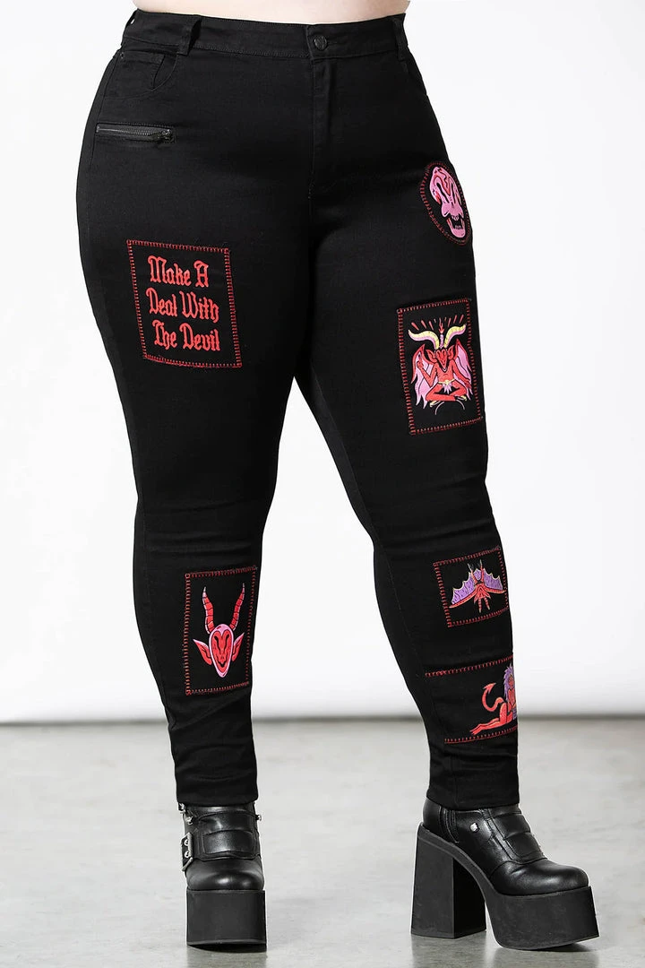 Killstar Dealer Patched Jeans Ladies 11 Killstar Dealer Patched Jeans Ladies