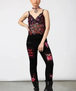 Killstar Dealer Patched Jeans Ladies