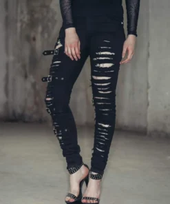 Devil Fashion Mercy Ripped Jeans Ladies