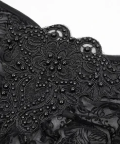 Ladies Devil Fashion Yara Velvet Embossed Mesh Top 26 Ladies Devil Fashion Yara Velvet Embossed Mesh Top