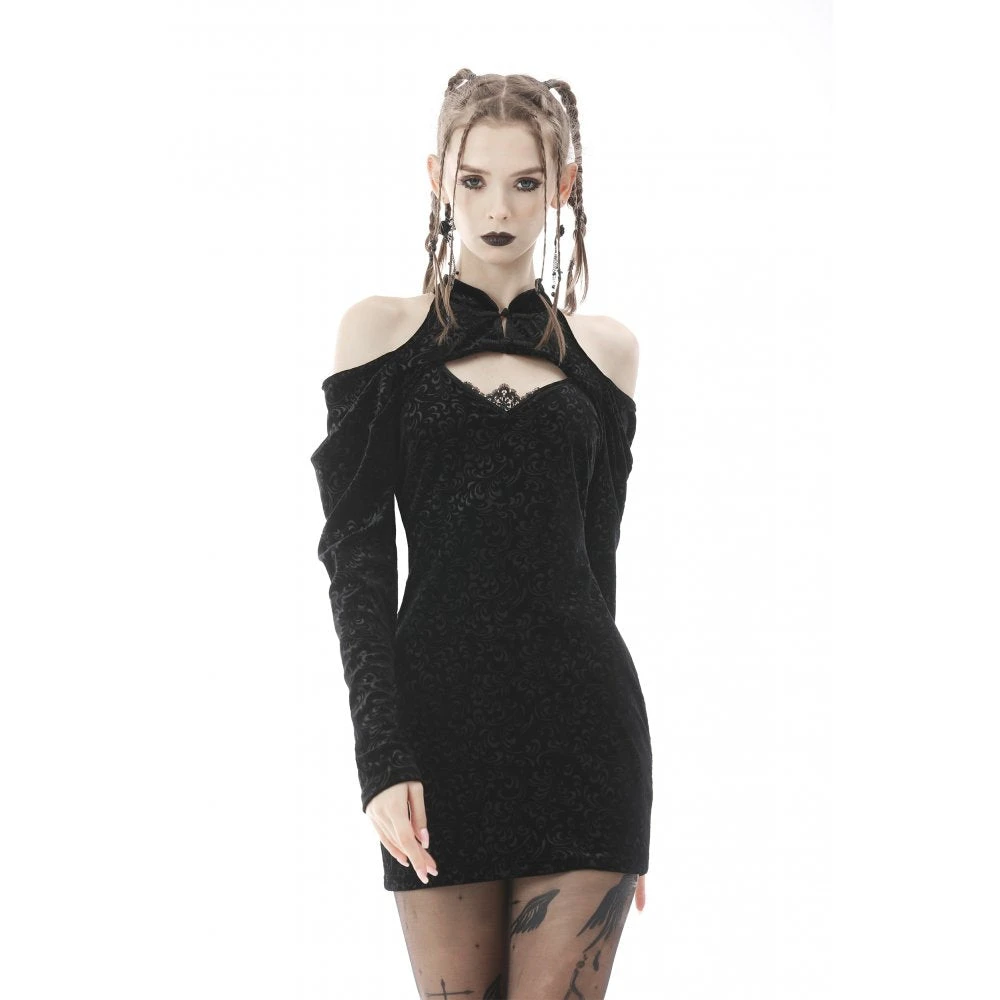 Ladies Dark In Love Enid Cold Shoulder Dress 5 Ladies Dark In Love Enid Cold Shoulder Dress