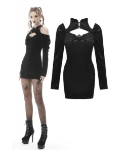 Ladies Dark In Love Enid Cold Shoulder Dress