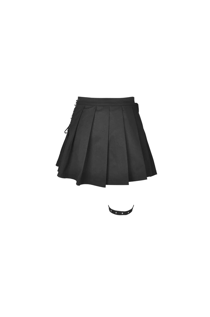 Ladies Dark In Love Hunter Pleated Skirt 6 Ladies Dark In Love Hunter Pleated Skirt