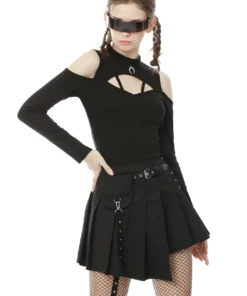 Ladies Dark In Love Hunter Pleated Skirt 24 Ladies Dark In Love Hunter Pleated Skirt