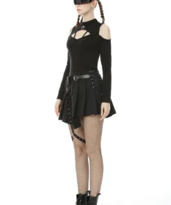 Ladies Dark In Love Hunter Pleated Skirt 26 Ladies Dark In Love Hunter Pleated Skirt