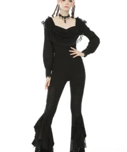 Ladies Dark In Love Quinn Flared Leggings