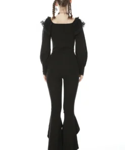 Ladies Dark In Love Quinn Flared Leggings