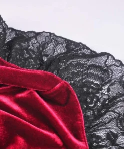 Dark In Love Scarlett Cross Velvet Dress 22 Dark In Love Scarlett Cross Velvet Dress