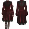 Dark In Love Scarlett Cross Velvet Dress