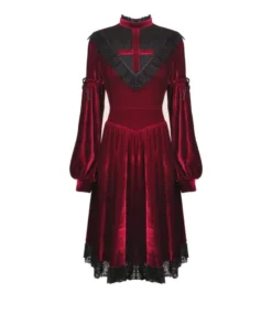 Dark In Love Scarlett Cross Velvet Dress