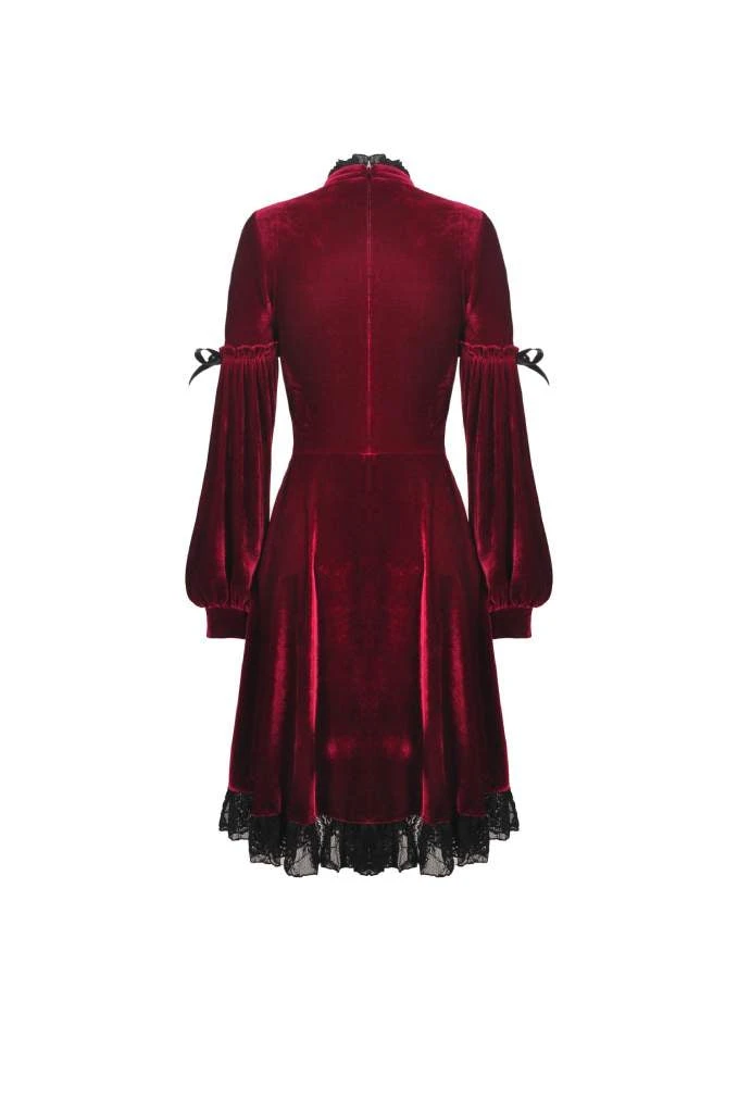Dark In Love Scarlett Cross Velvet Dress 5 Dark In Love Scarlett Cross Velvet Dress