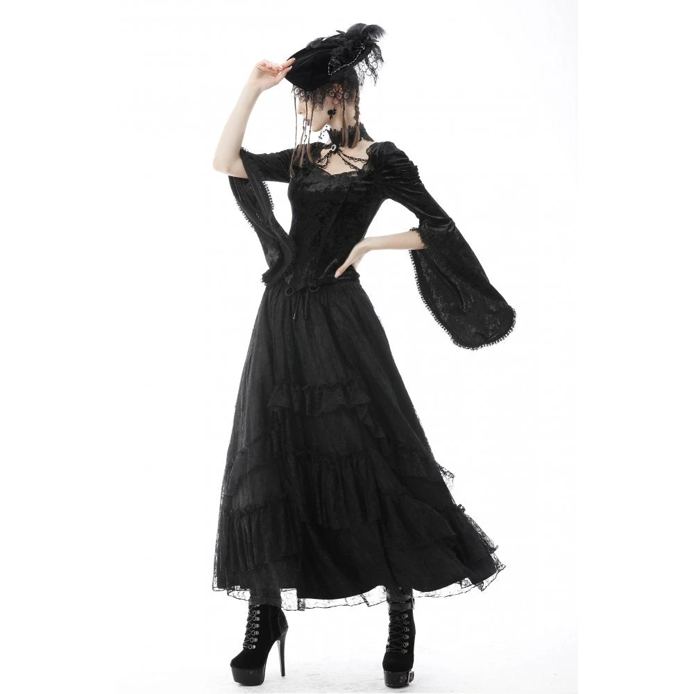 Ladies Dark In Love Tara Velvet Top 7 Ladies Dark In Love Tara Velvet Top