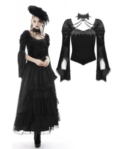 Ladies Dark In Love Tara Velvet Top