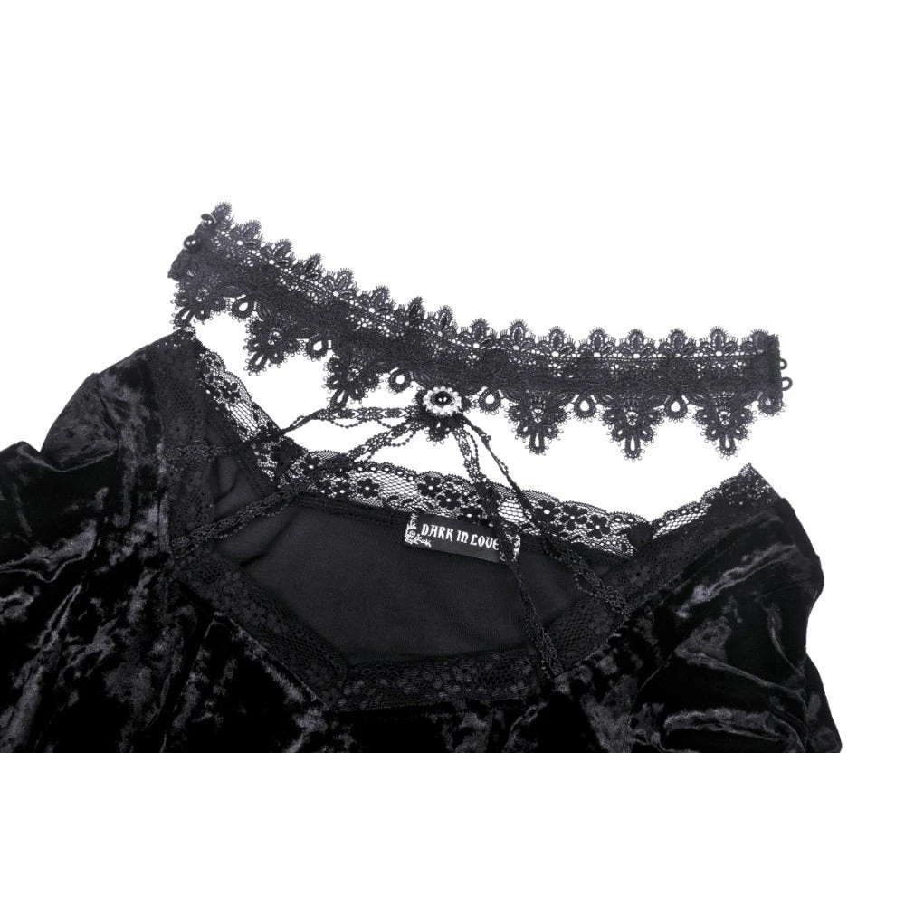 Ladies Dark In Love Tara Velvet Top 14 Ladies Dark In Love Tara Velvet Top