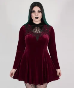 Punk Rave Patti Dress Burgundy