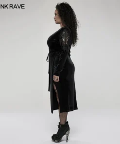 Punk Rave Viola Velvet Wrap Dress 10 Punk Rave Viola Velvet Wrap Dress