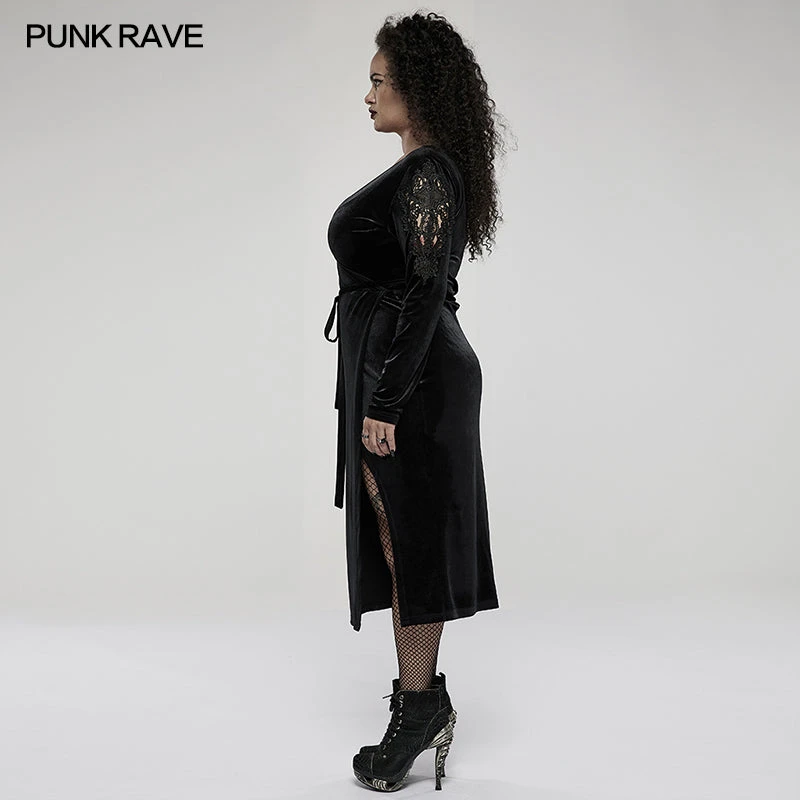 Punk Rave Viola Velvet Wrap Dress 5 Punk Rave Viola Velvet Wrap Dress
