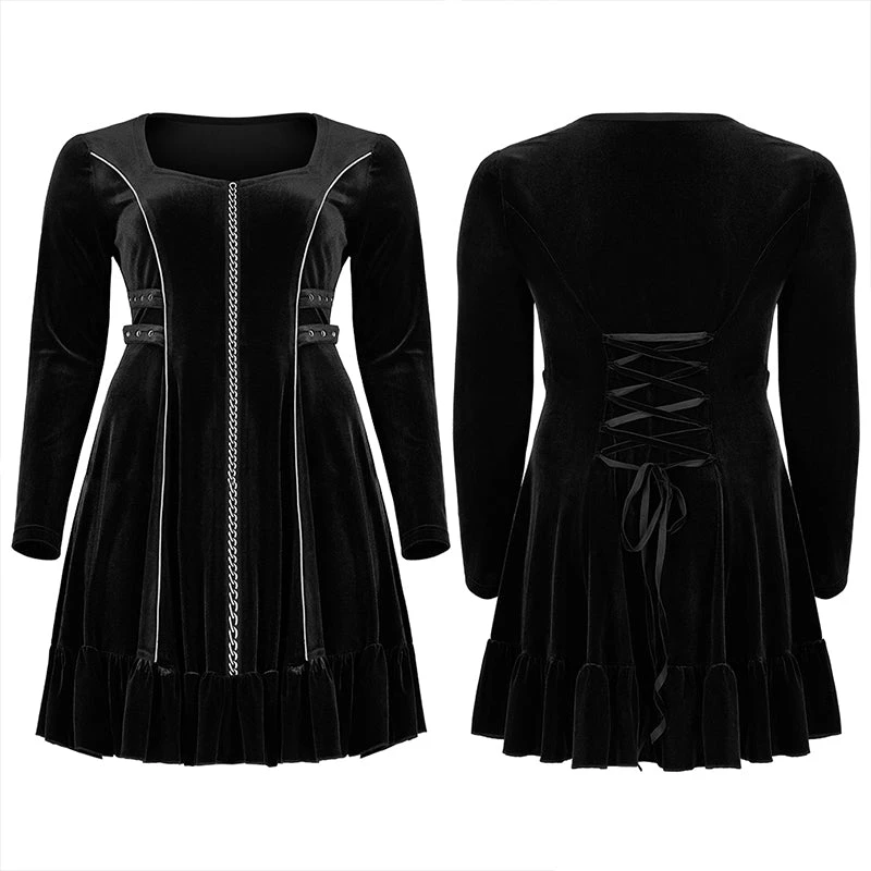 New Arrivals Punk Rave Isabelle Velvet Dress 10 New Arrivals Punk Rave Isabelle Velvet Dress