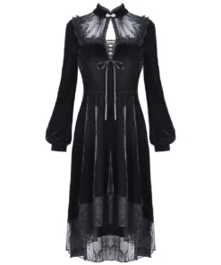 Dark In Love Titania Velvet Dress Ladies