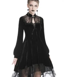 Dark In Love Titania Velvet Dress Ladies