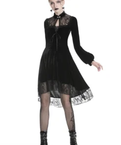 Dark In Love Titania Velvet Dress Ladies