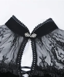 Dark In Love Titania Velvet Dress Ladies