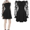 Ladies Dark In Love Audelia Bardot Dress