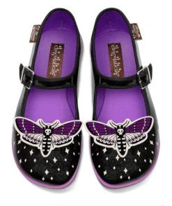 Ladies Hot Chocolate Design Chocolaticas Death Moth Women's Mary Jane Flat