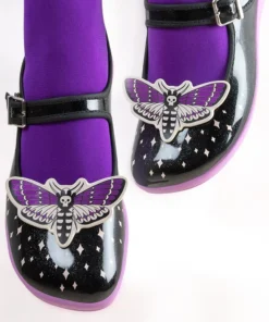 Ladies Hot Chocolate Design Chocolaticas Death Moth Women's Mary Jane Flat